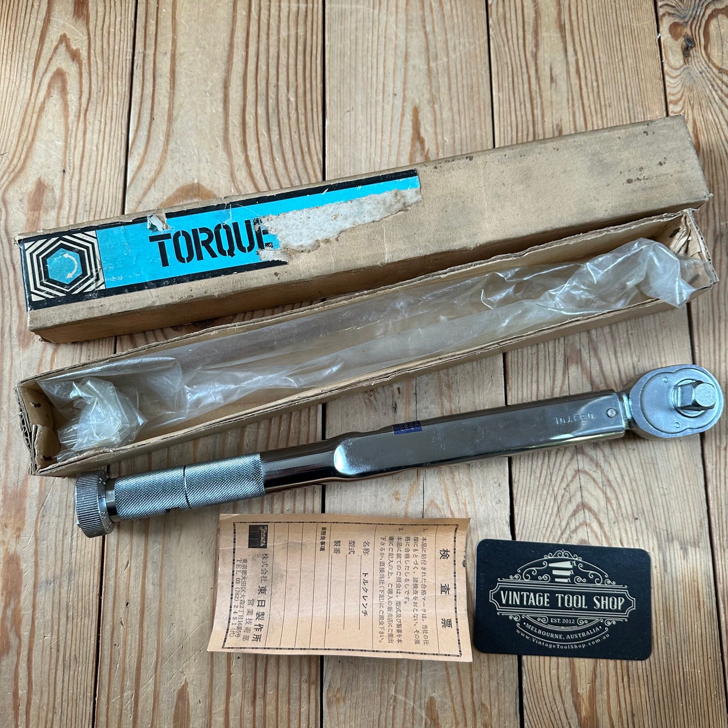 H2431 Vintage JAPANESE JOHNICHI TORQUE WRENCH IOB