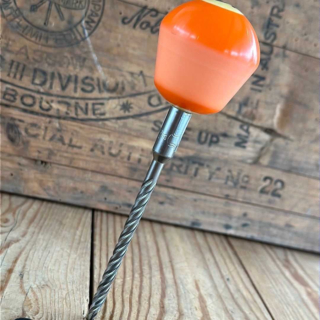 TR128 Repurposed neon Orange “5” POOL BALL awl by Tony Ralph