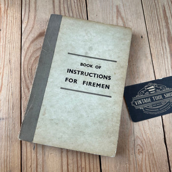 XBN193 Vintage BOOK INSTRUCTIONS for FIREMEN on BOILER PLANT at NEWPORT “A” POWER STATION by H.P.Colwell