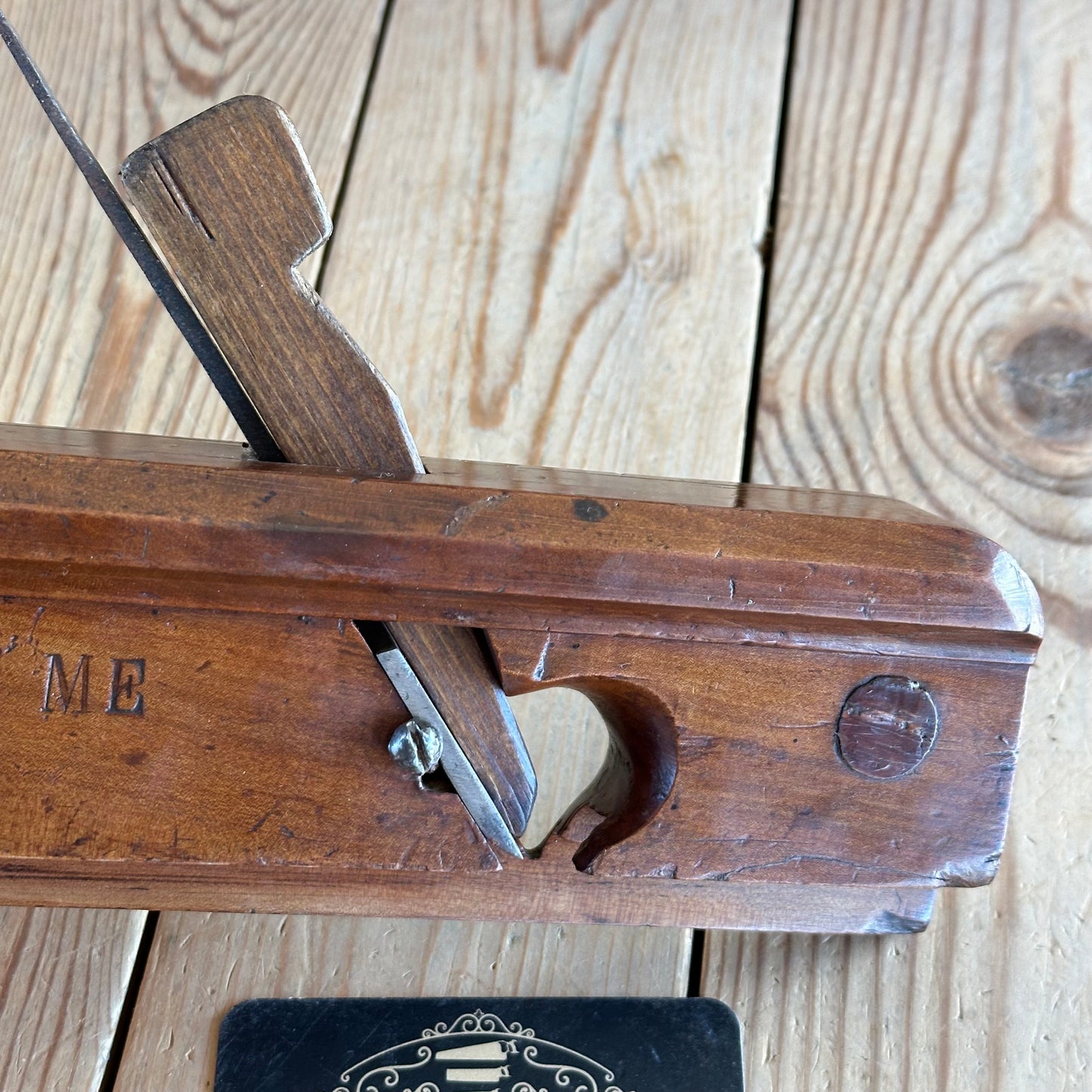 Y104 Antique FRENCH FRUITWOOD Tonguing PLANE