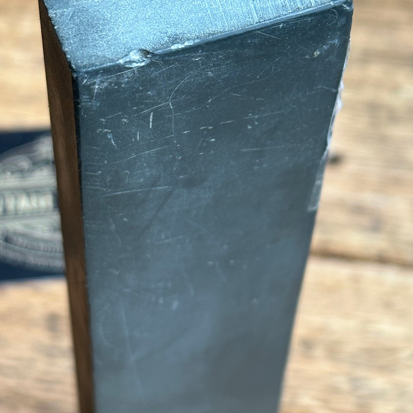 SOLD. A388 Vintage RARE! Labelled 7” ESCHER German THURINGIAN slate Razor HONE sharpening stone waterstone