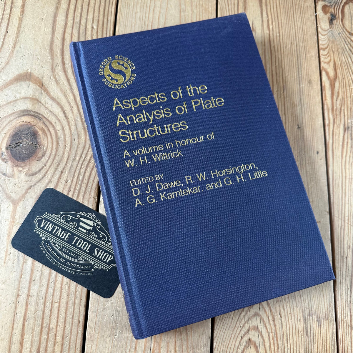 N2027 Vintage 1985 BOOK ASPECTS of the ANALYSIS of PLATE STRUCTURES edited by D.J.Dawe, R.W.Horsington, A.G.Kamtekar & G.H.Little