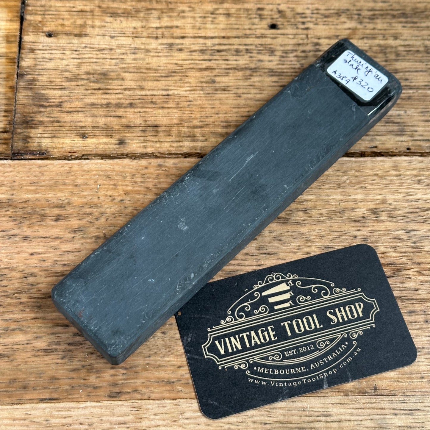 A384 Vintage 7” German Thuringian SLATE Razor BARBER HONE sharpening stone waterstone (Copy)