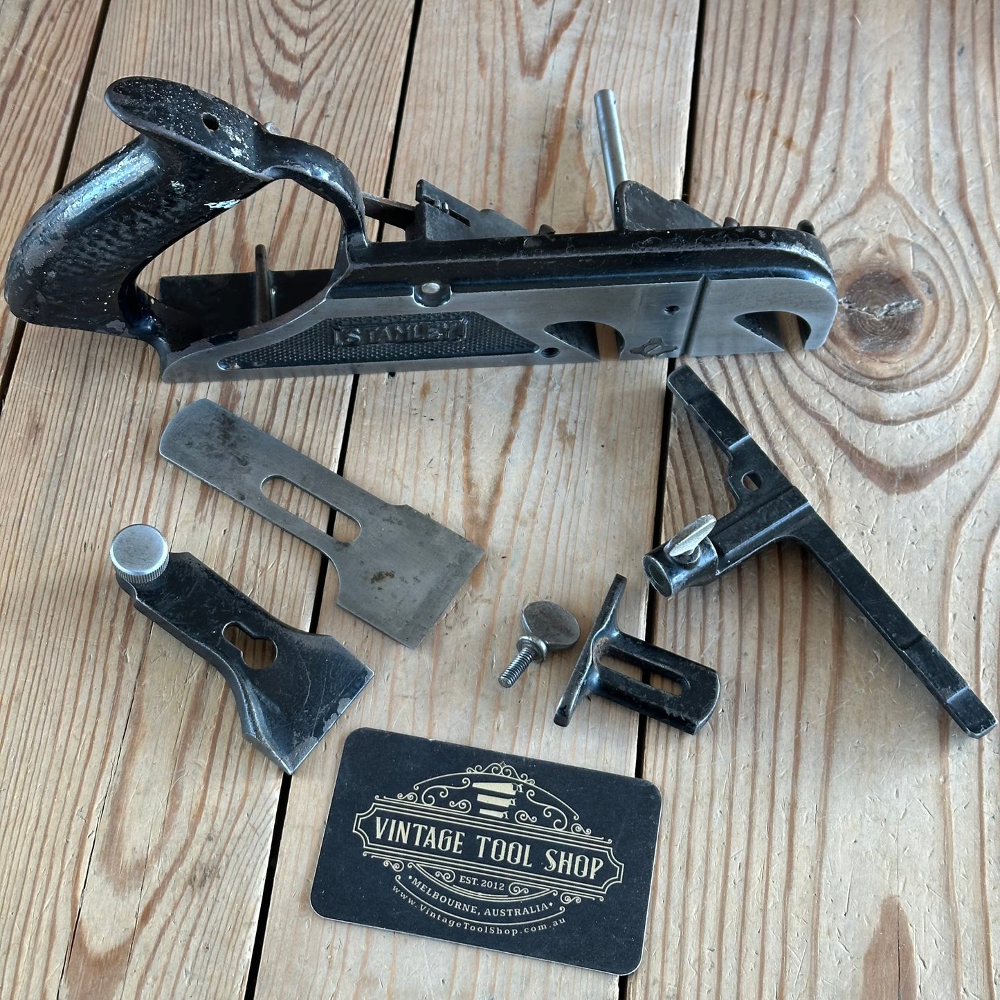 N606 Vintage STANLEY Canada SWEETHEART No.78 Duplex RABBET rebate plane