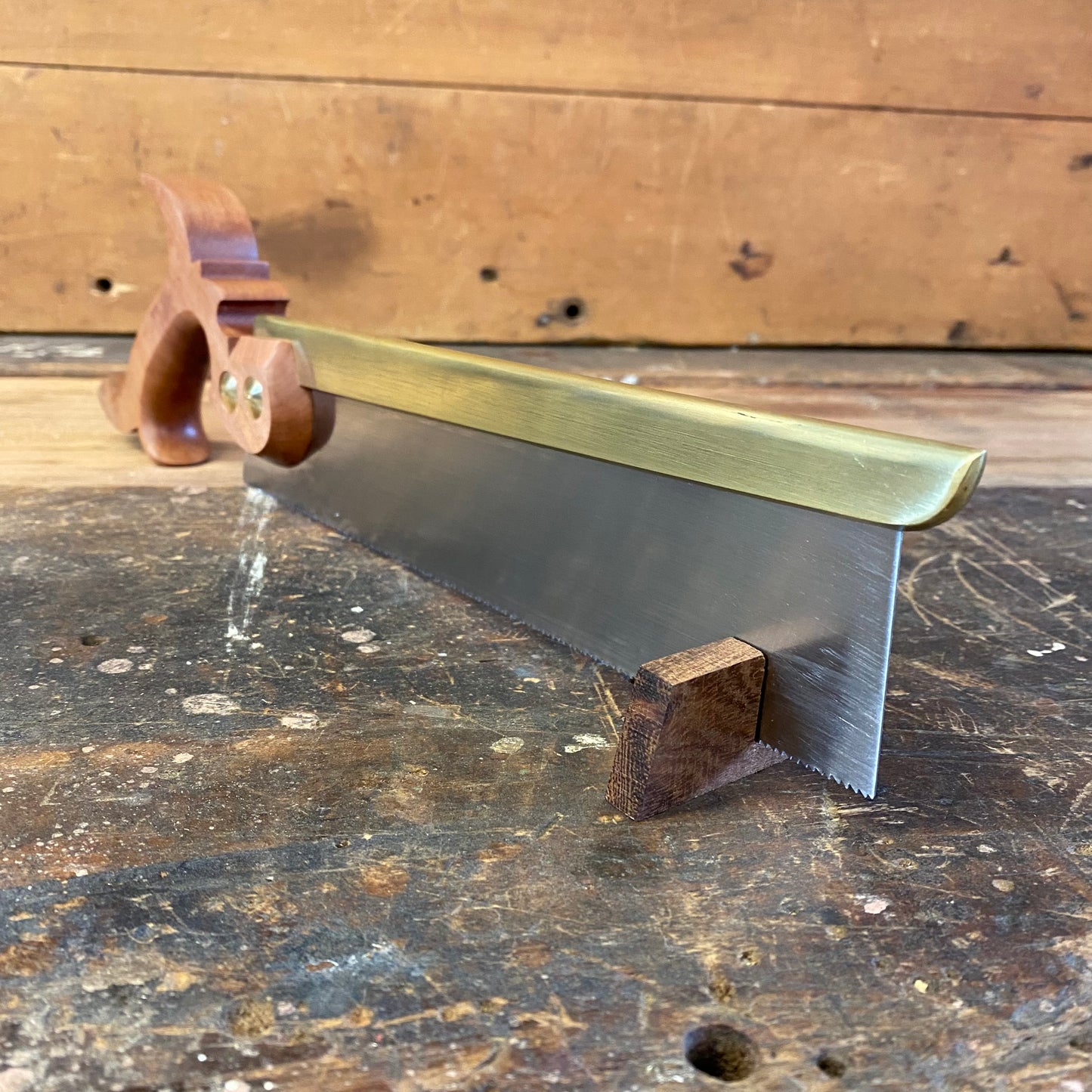 VHS19 HERITAGE SAWS Custom 10” CARLTON model 15 ppi DOVETAIL SAW with TAS MYRTLE Handle