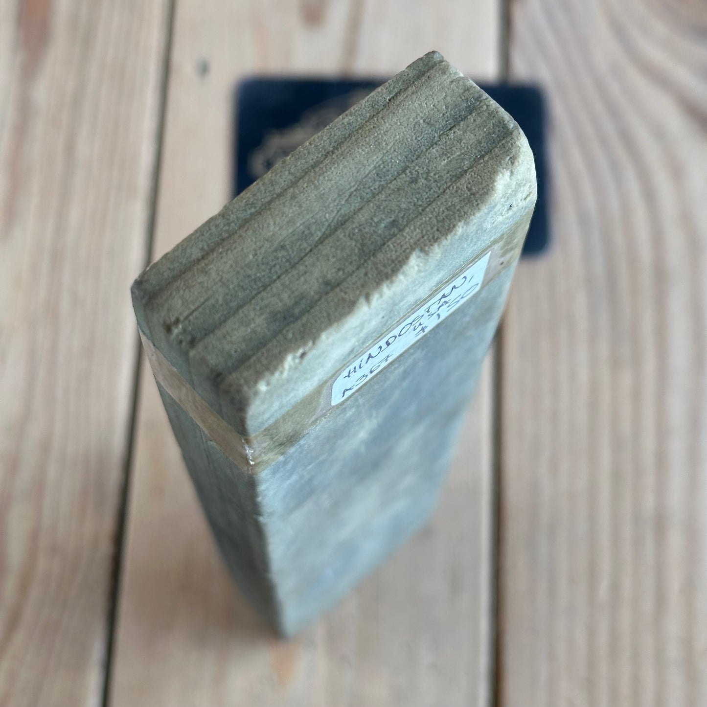 A367 Vintage HINDOSTAN USA Natural Sharpening STONE water stone WHETSTONE