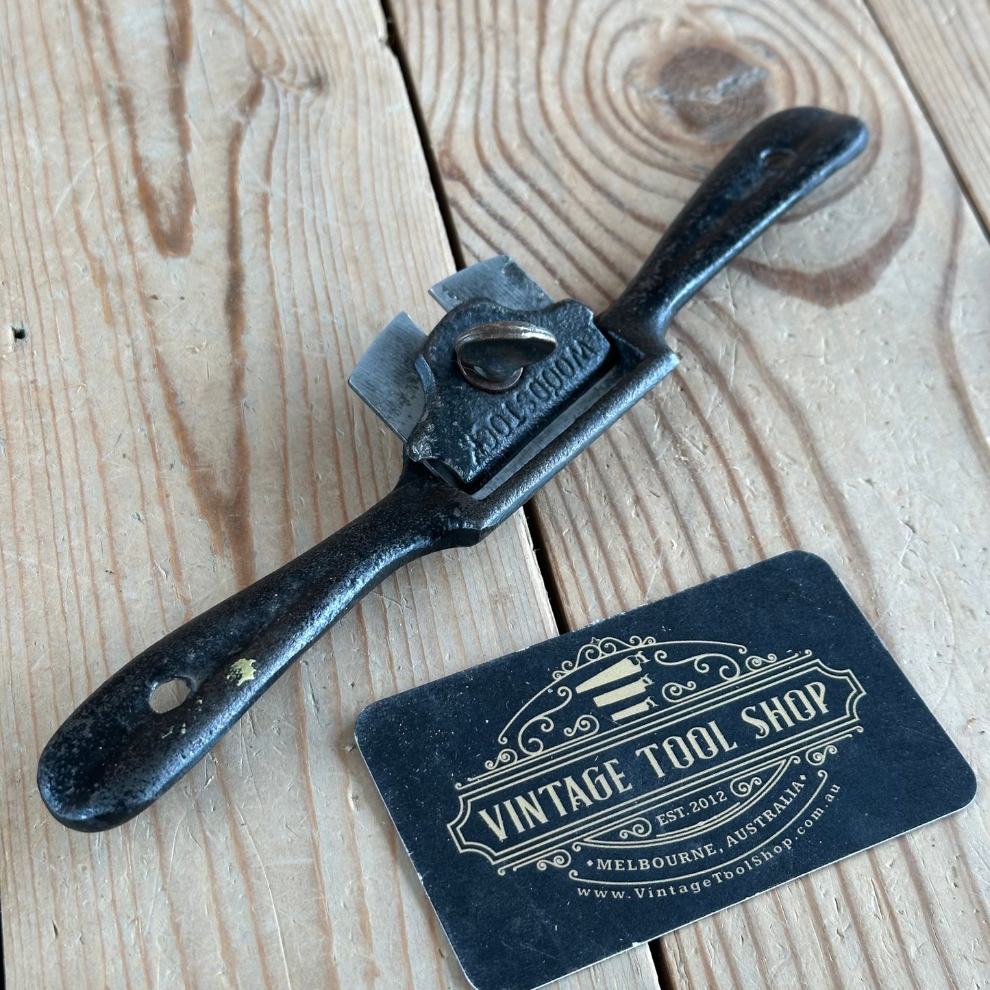 N890 Vintage Scarce WOODSTOCK Gregsteel Australian Made CONVEX SPOKESHAVE