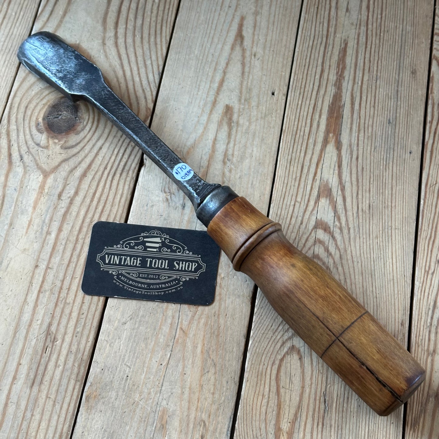 D1889 ANCIENT! Large Antique 35mm EUROPEAN GOUGE Carving CHISEL