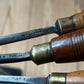 N1761 Vintage 4 x ADDIS Carving CHISEL Set curved v-gouge