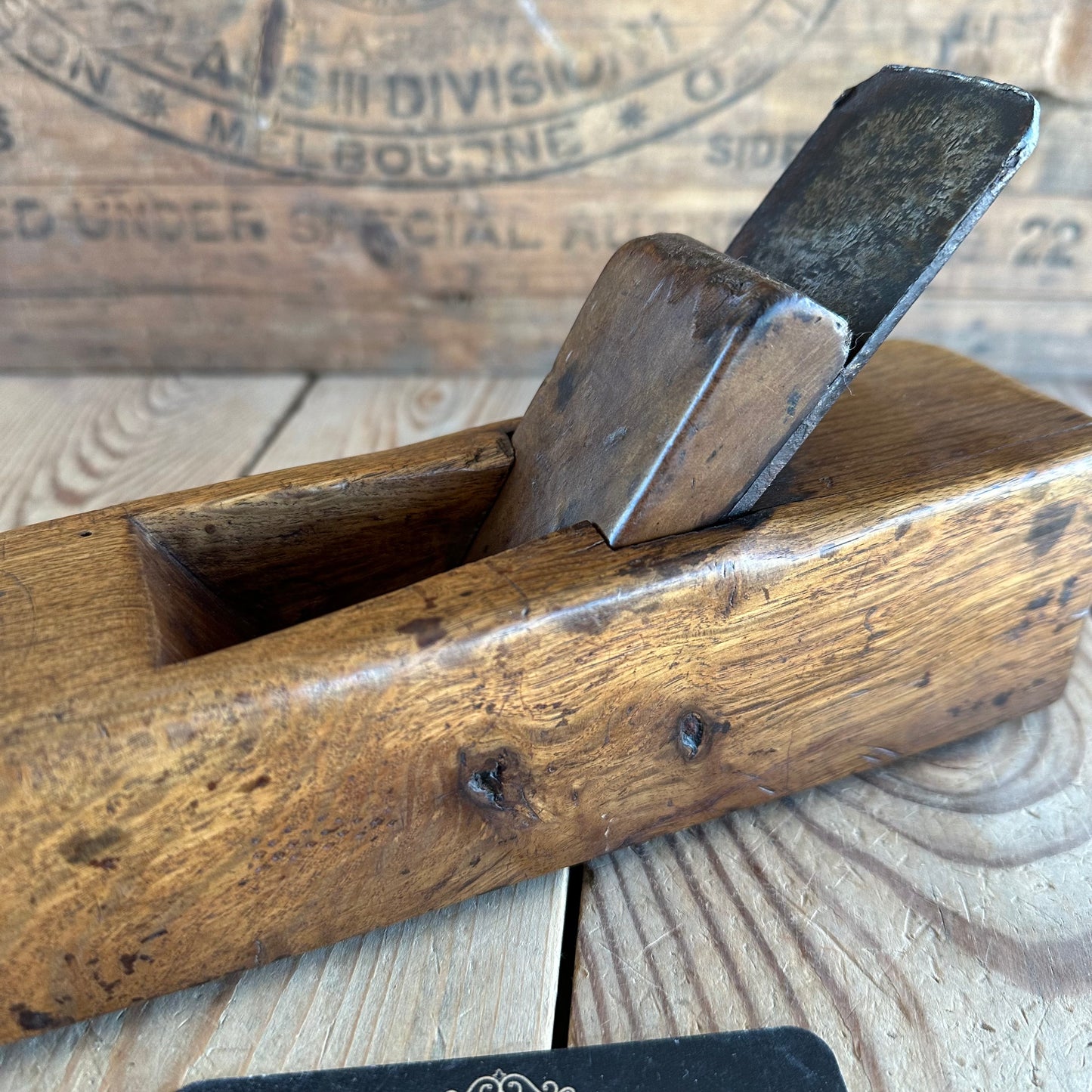 Y1061 Antique FRENCH Live Oak COOPERS Hollowing PLANE