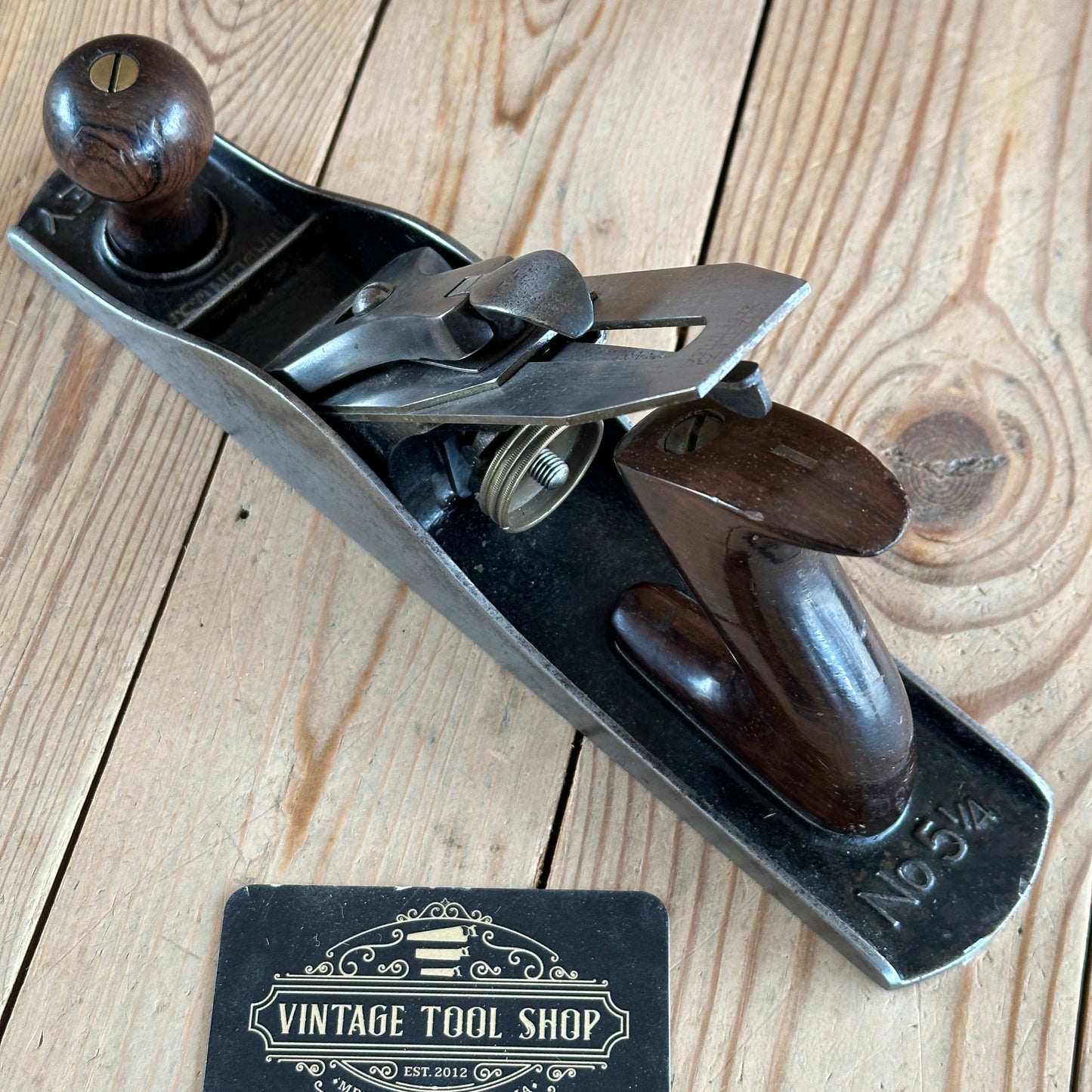 SOLD N1028 Vintage STANLEY USA No.5 1/4c CORRUGATED Junior Jack PLANE