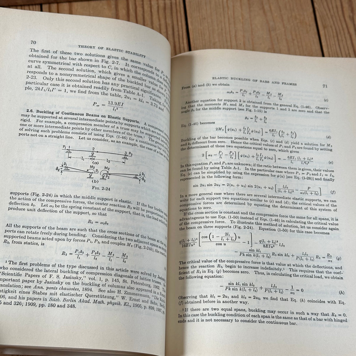 N2023 Vintage 1981 BOOK THEORY of ELASTIC STABILITY 2nd Edition by Timoshenko & Gere