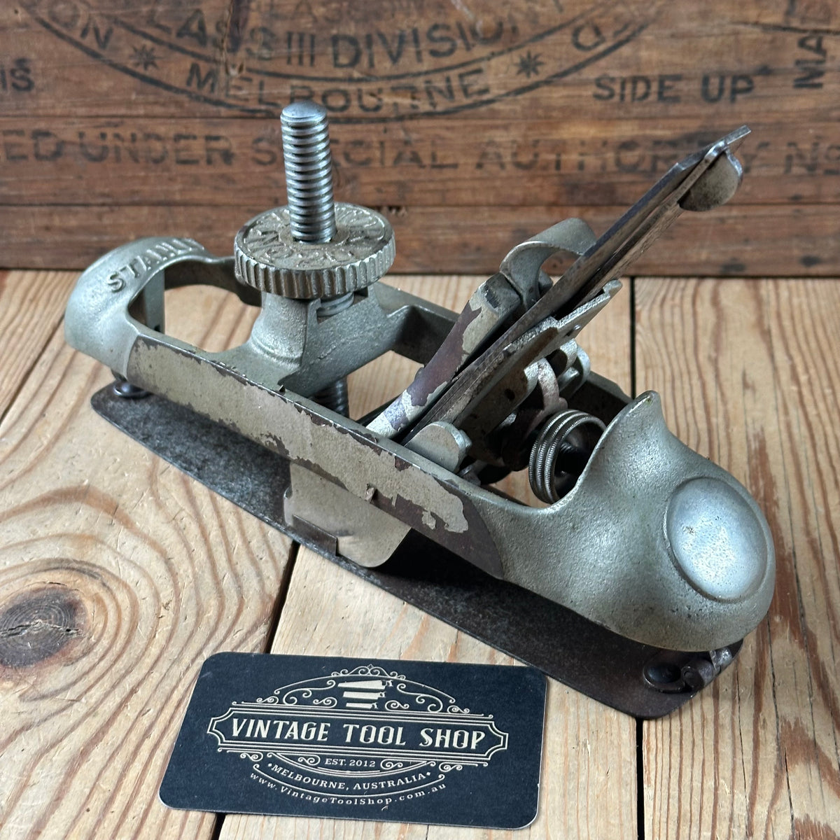 H2613 AWESOME ! Vintage STANLEY USA No:20 VICTOR Compass CIRCULAR Plane