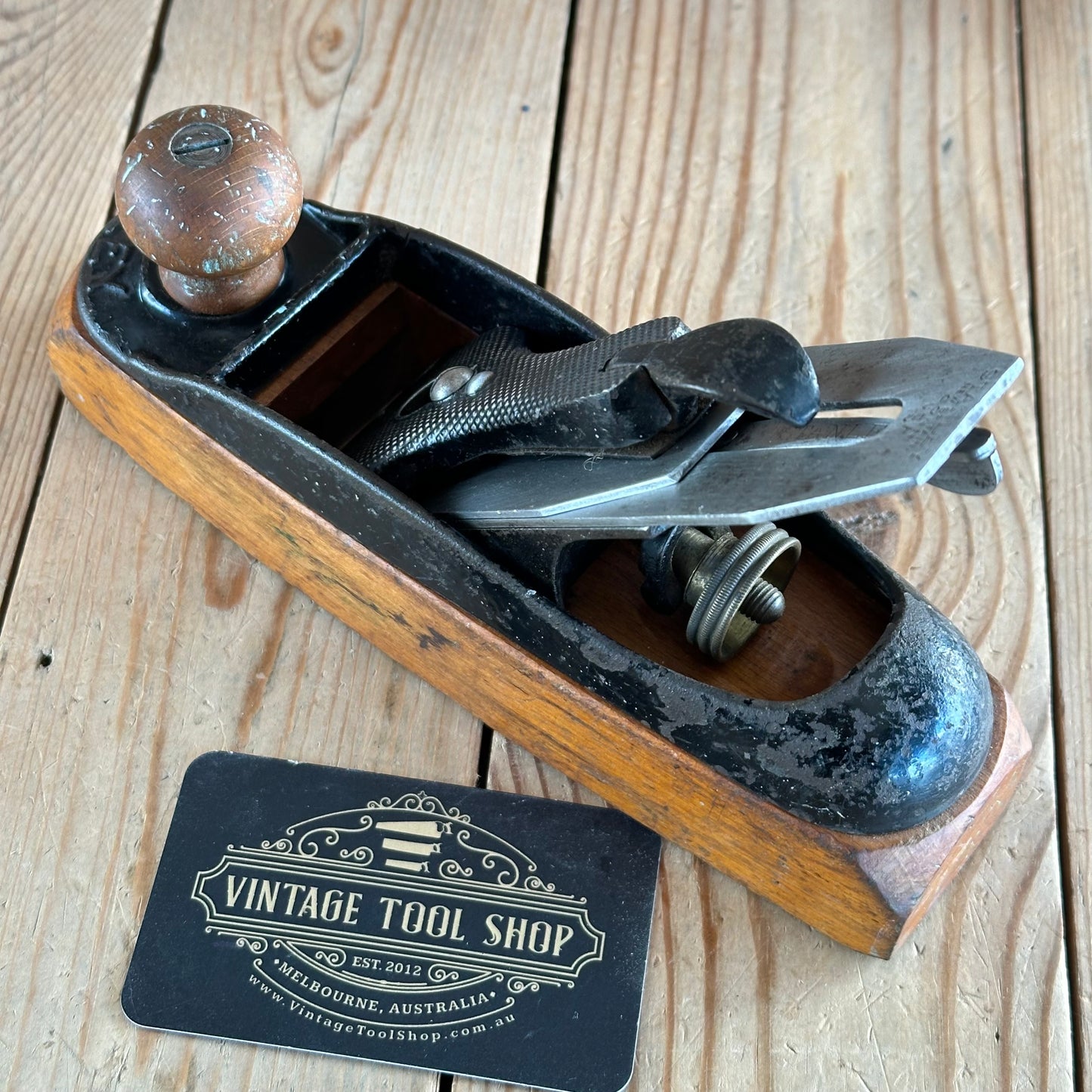 N1171 Antique STANLEY Rule & Level No.22 transitional PLANE