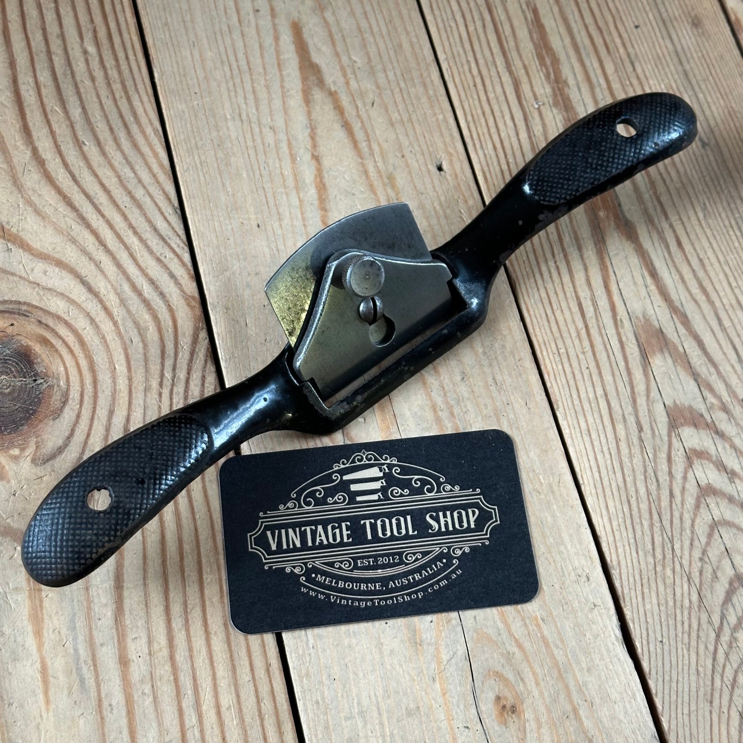 H2495 Vintage STANLEY Canada Sweetheart era No.51 flat SPOKESHAVE spoke shave