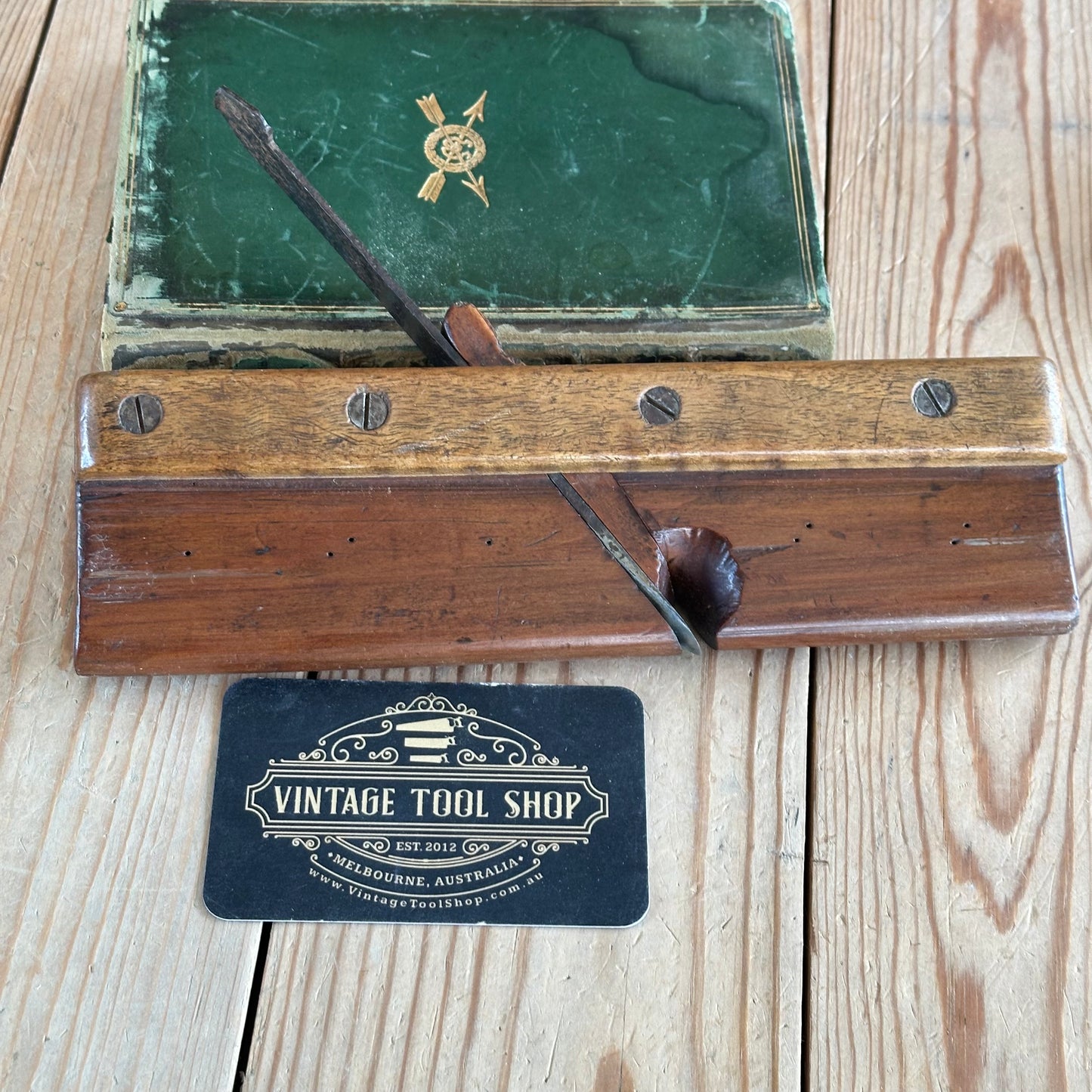 Y1804 Vintage COOL FRENCH Wooden HOLLOWING PLANE