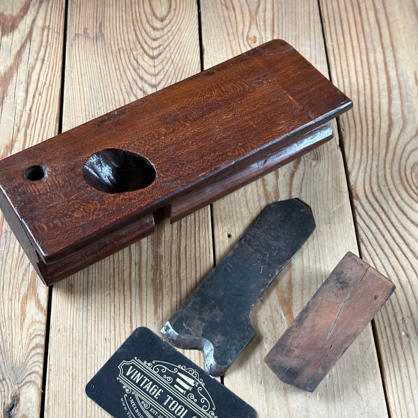Y117 UNIQUE! Antique FRENCH Wooden MOULDING PLANE