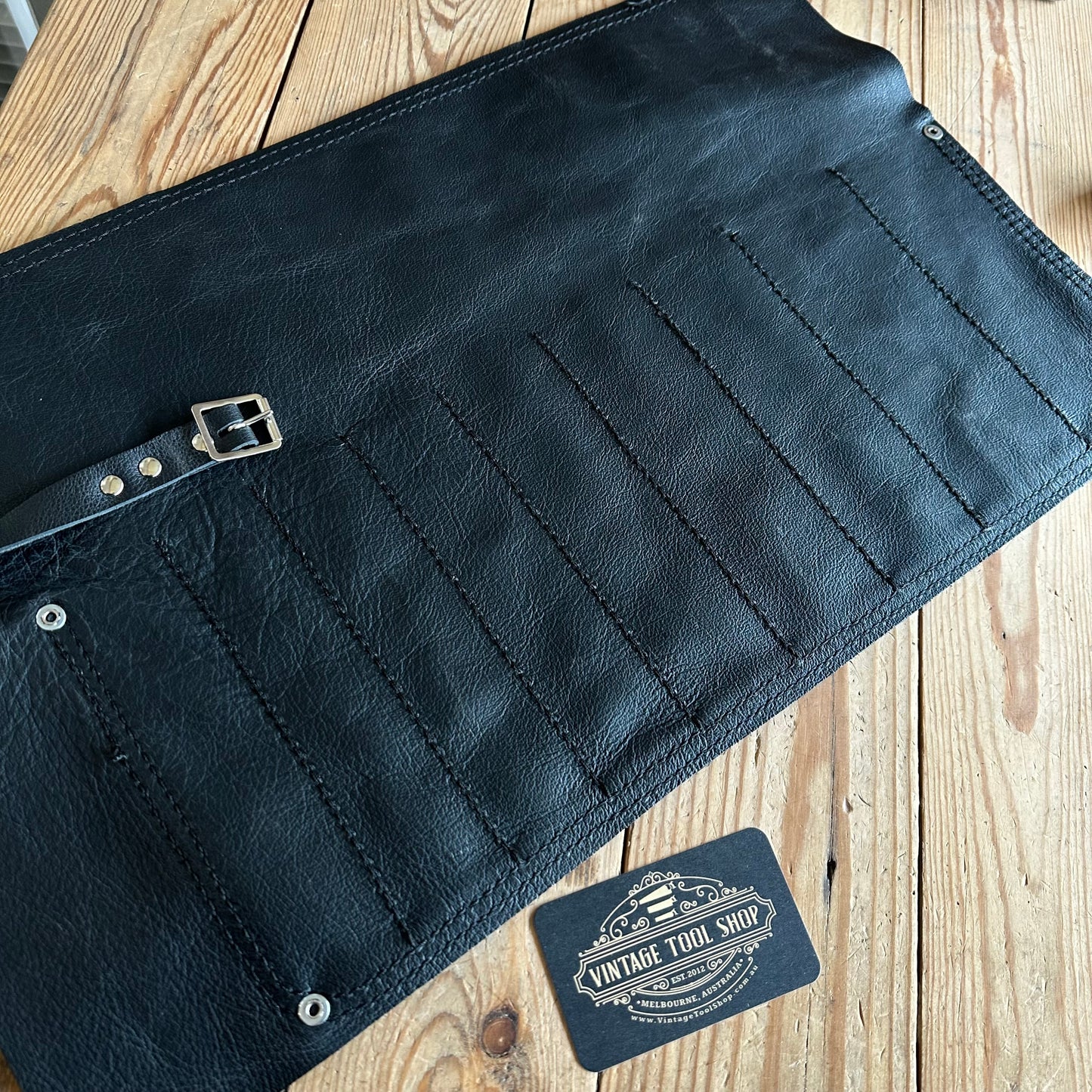 NEW! AUSTRALIAN made genuine leather CHISEL ROLL bag for 9 chisels