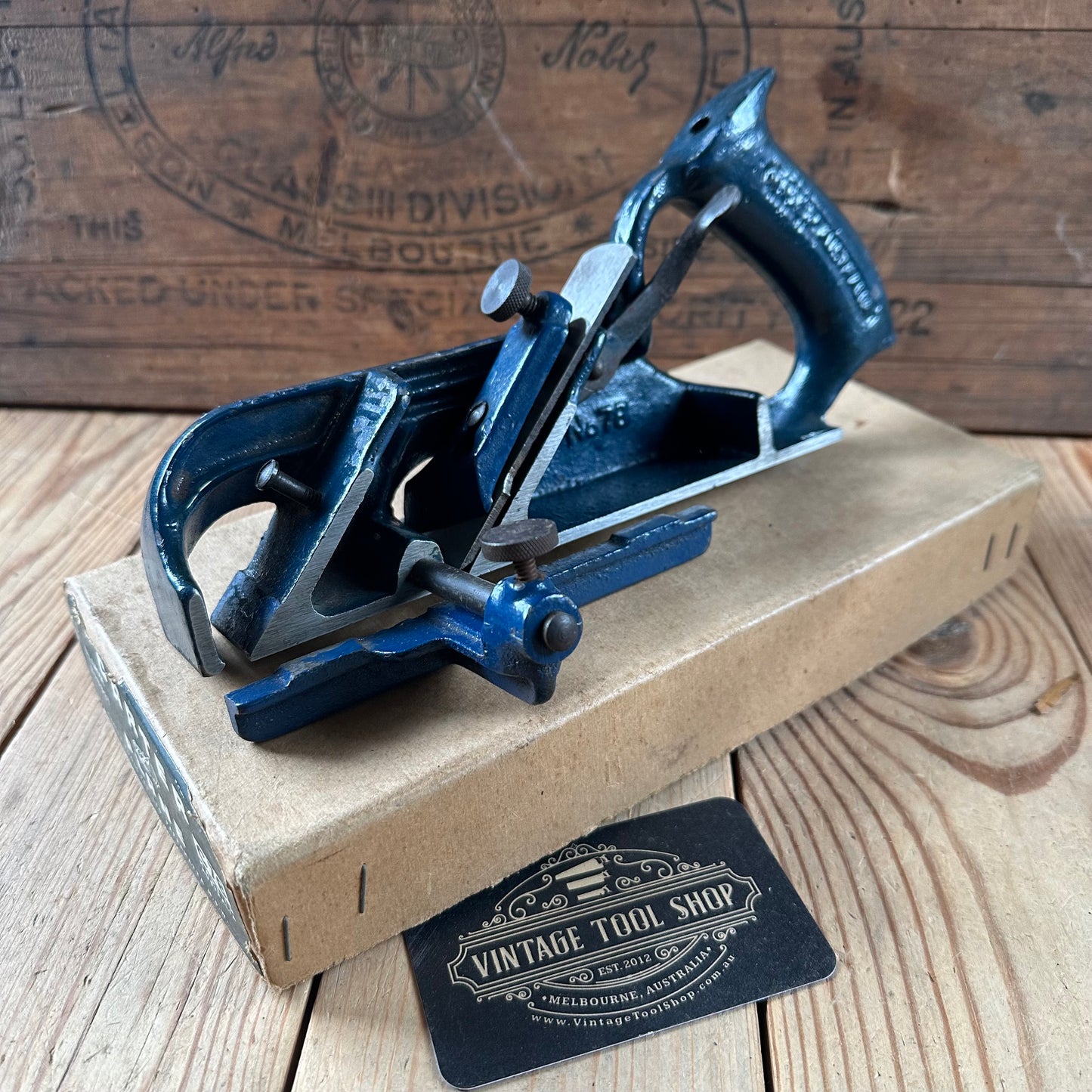 SOLD. N1289 ORIGINAL! Collector Grade Vintage CARTER Australia No:78 Duplex REBATE Rabbet PLANE IOB