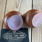 VD2280 Vintage pair of signed CHERRY wooden CANDLE HOLDERS