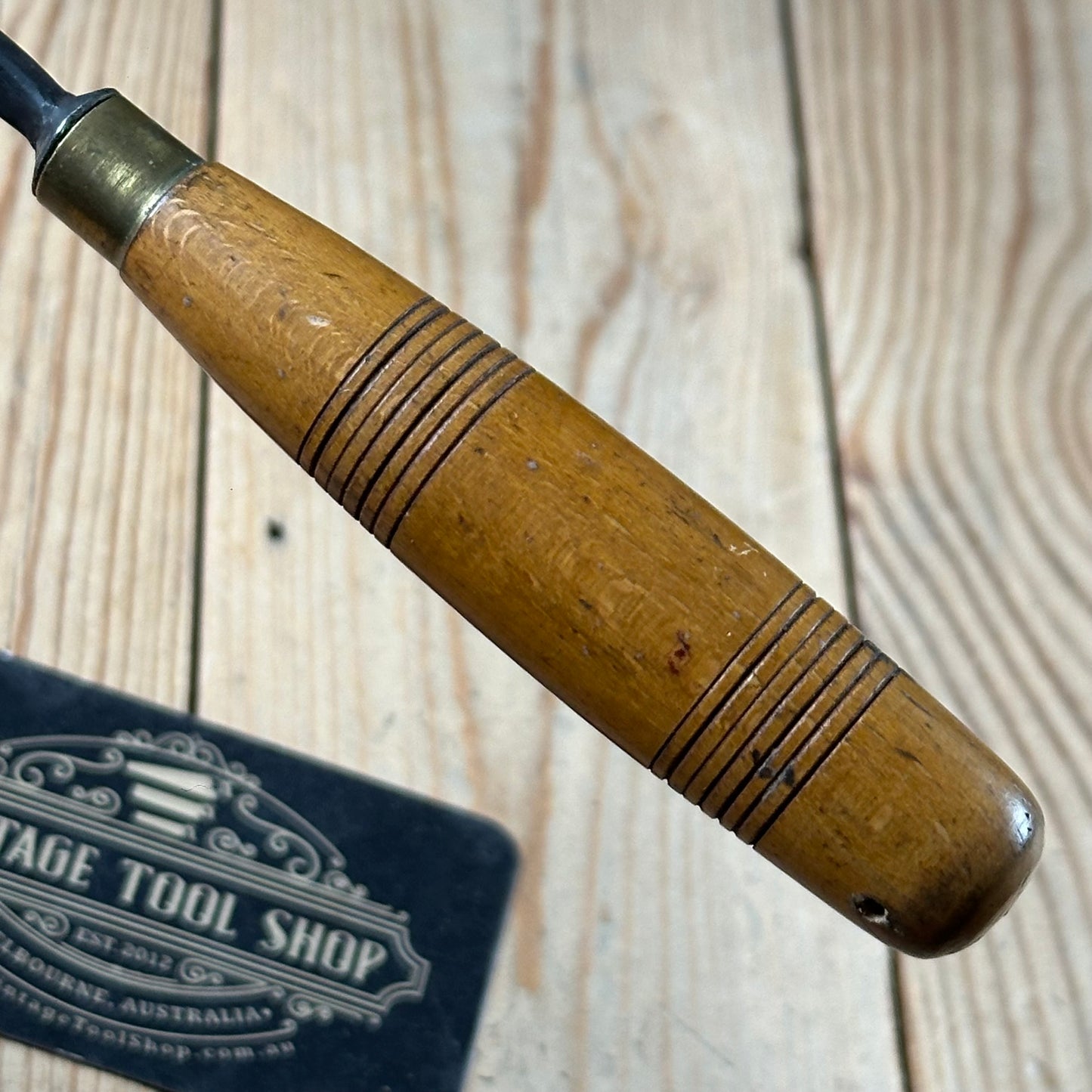 H2025 Vintage Addis England 7mm Bent Fishtail Carving CHISEL