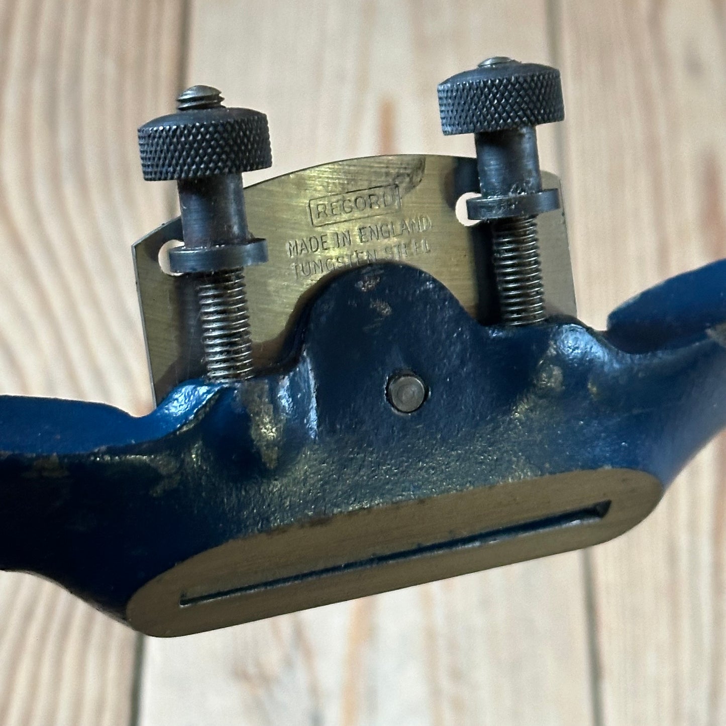 H2494 Vintage RECORD England No.151 adjustable flat base SPOKESHAVE spoke shave