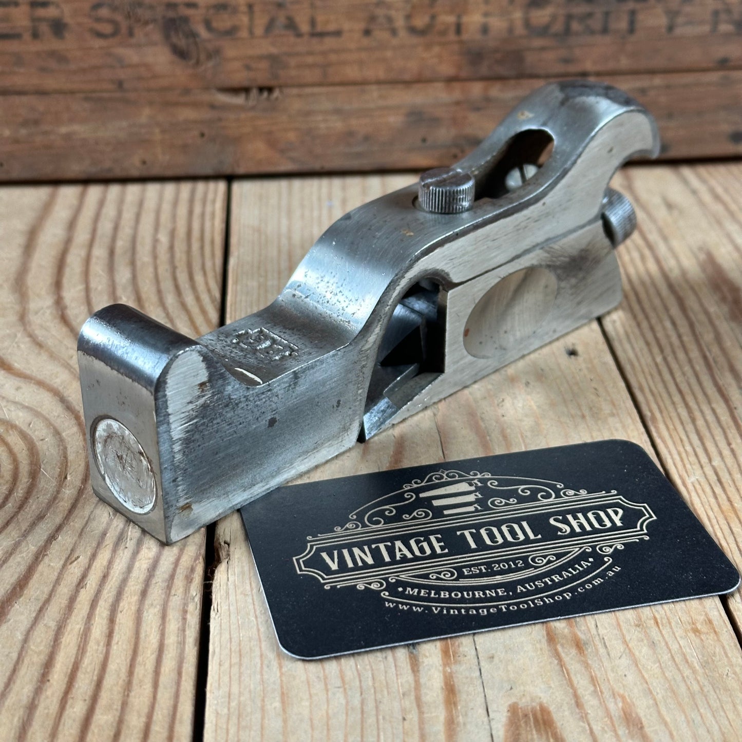 N1794 Vintage STANLEY England No.93 Rabbet REBATE Shoulder CHISEL PLANE