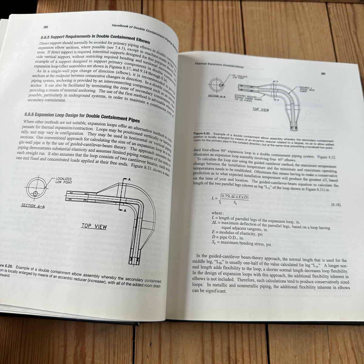 N2038 Vintage BOOK HANDBOOK of DOUBLE CONTAINMENT PIPING SYSTEMS by C.G.Ziu