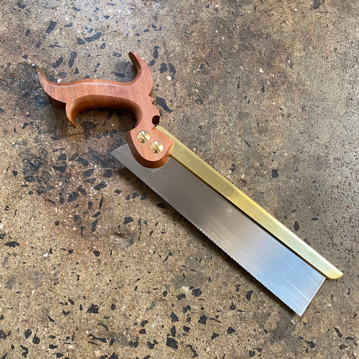 VHS19 HERITAGE SAWS Custom 10” CARLTON model 15 ppi DOVETAIL SAW with TAS MYRTLE Handle