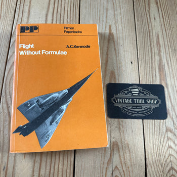 XBN29 Vintage 1970 BOOK FLIGHT WITHOUT FORMULAE 4th edition by A.C.Kermode