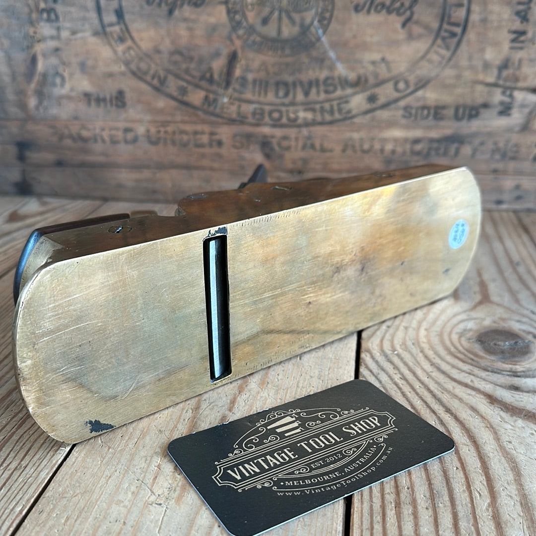 N718 GORGEOUS! Antique GUNMETAL SCOTTISH Style infill SMOOTHING plane