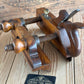 T8552 UNIQUE! Antique USER MADE Mahogany PLOUGH PLANE