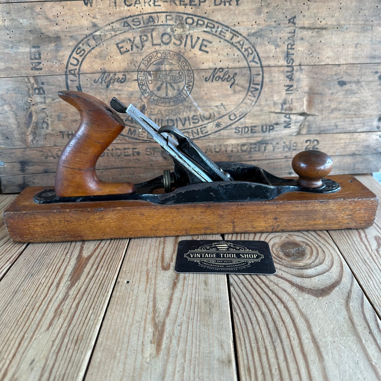 N1225 Antique STANLEY Rule & Level No.26 transitional plane