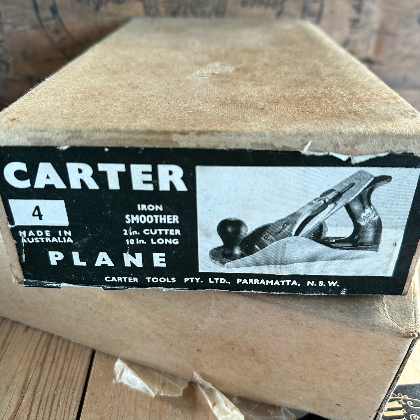 N1284 Vintage FINE! COLLECTOR GRADE 1945-1955 Australian CARTER No.4 plane IOB