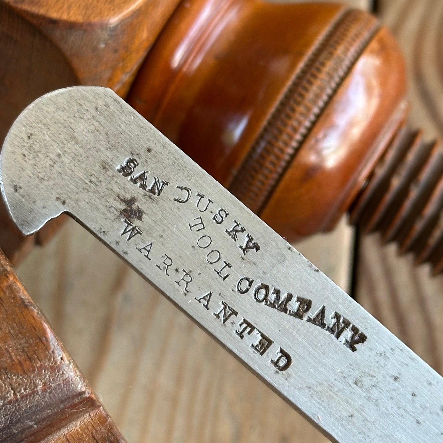 T8553 Antique OHIO TOOL CO No:101 Boxwood Armed PLOUGH PLANE