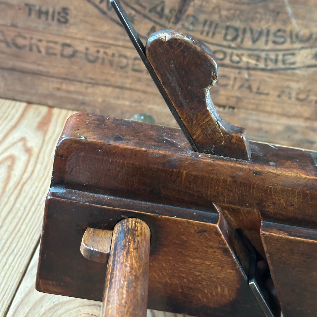 H2605 SCARCE! Antique GOUGH & BOWEN 1840-1855 DADO REBATE PLOUGH PLANE