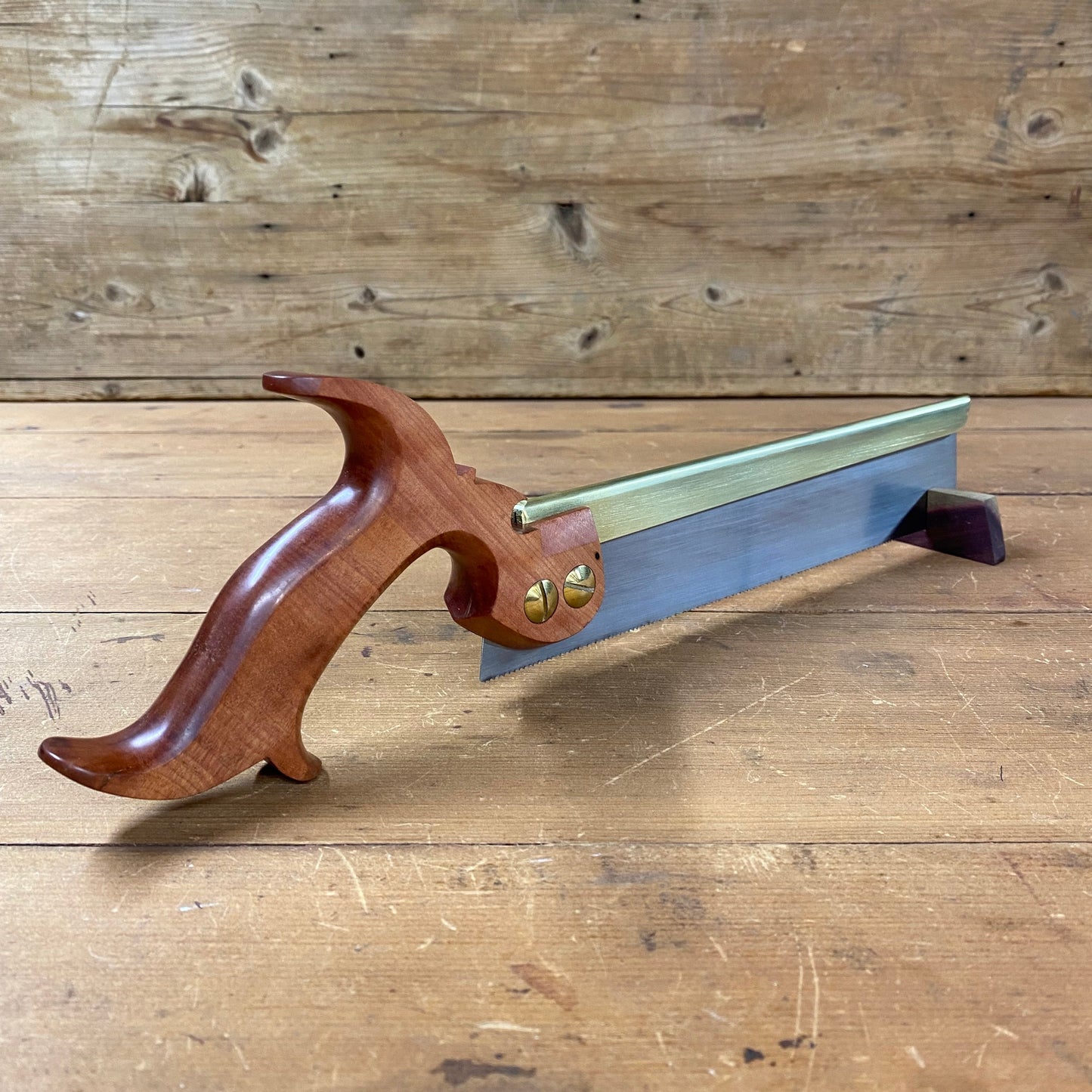 VHS189 HERITAGE SAWS Custom 10” CARLTON model 15 ppi DOVETAIL SAW with TAS MYRTLE Handle