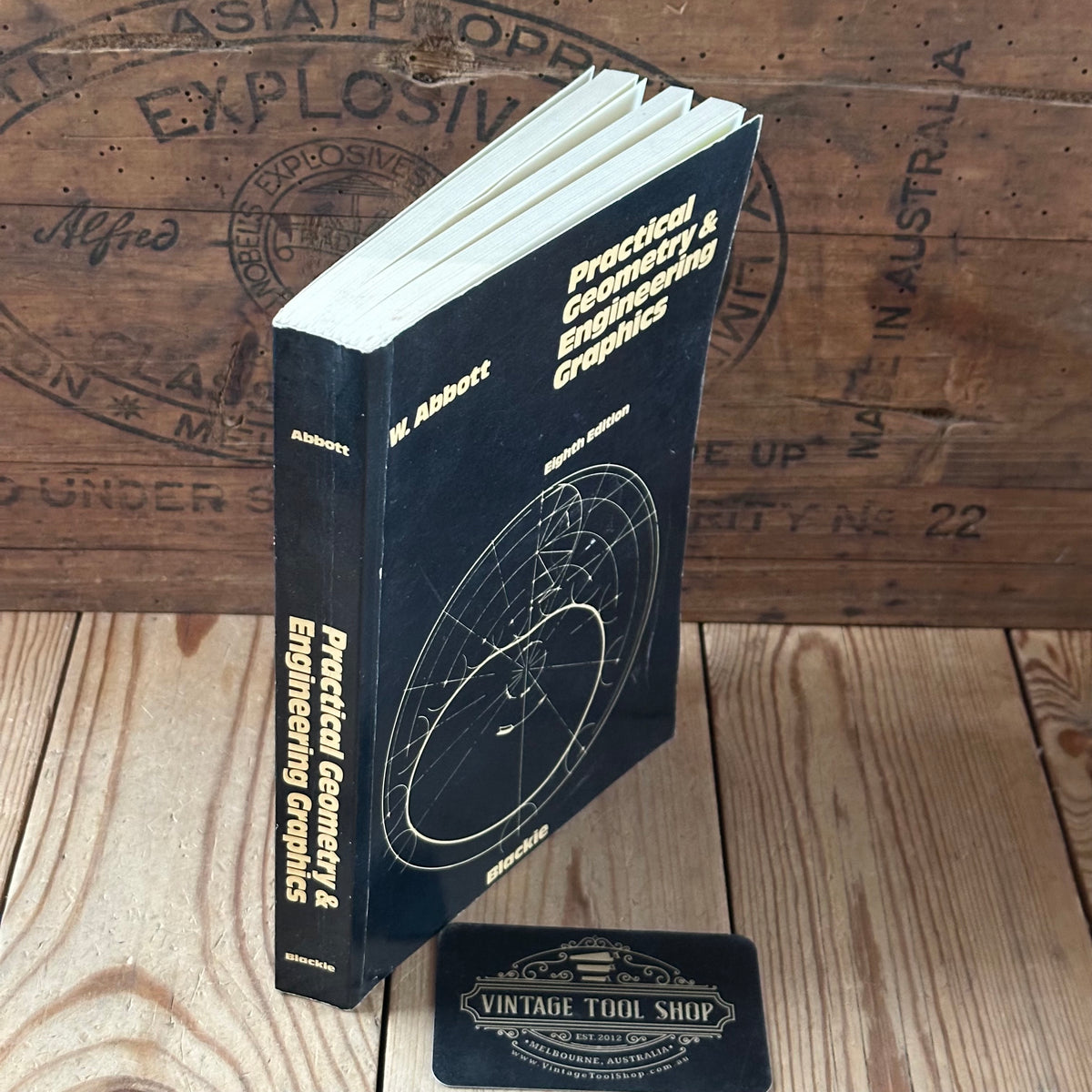 XBN125 Vintage BOOK PRACTICAL GEOMETRY and ENGINEERING GRAPHICS by W.Abbott