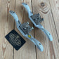 D1814 Vintage pair of STANLEY England No.151 flat & No.151R CONVEX curved base MALLEABLE IRON adjustable SPOKESHAVES