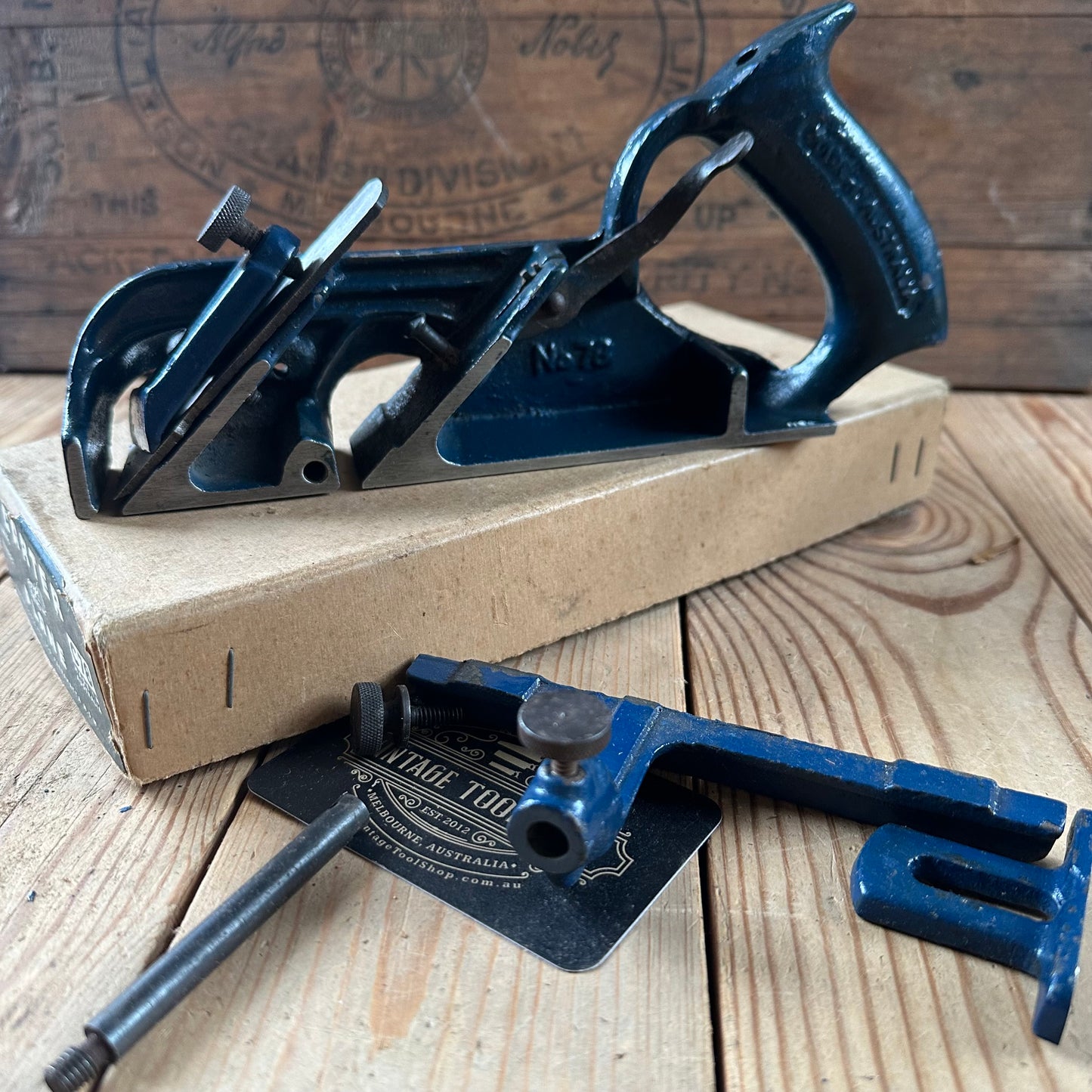 SOLD. N1289 ORIGINAL! Collector Grade Vintage CARTER Australia No:78 Duplex REBATE Rabbet PLANE IOB