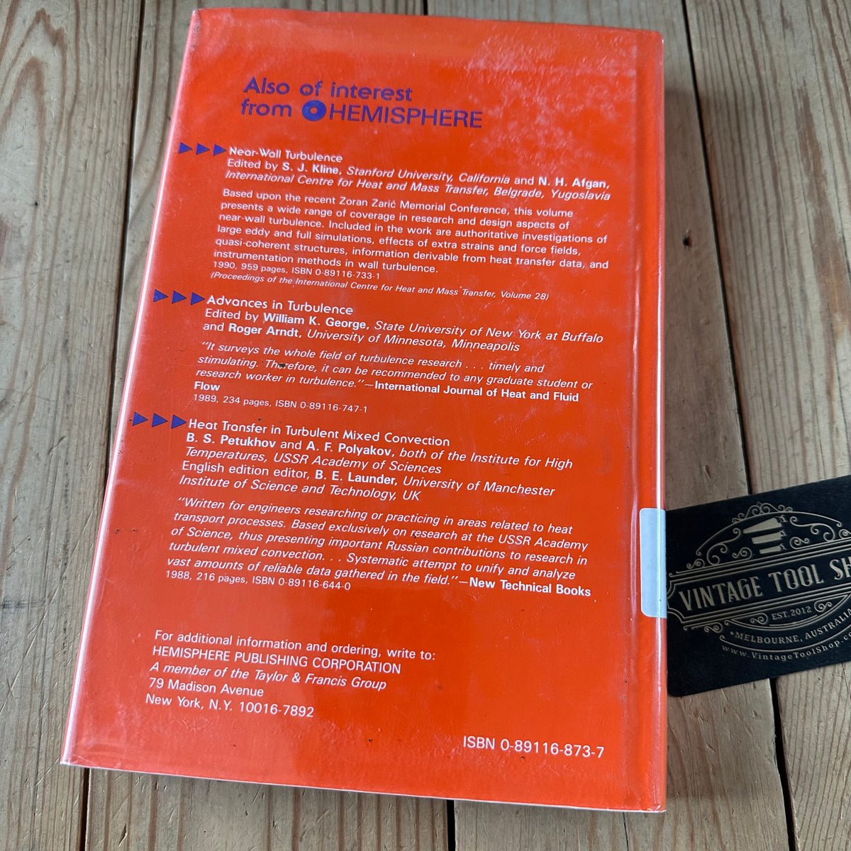 N1998 Vintage 1990 BOOK TURBULENCE and COMBUSTION by V.R.Kuznetsov & V.A.Sabelnikov
