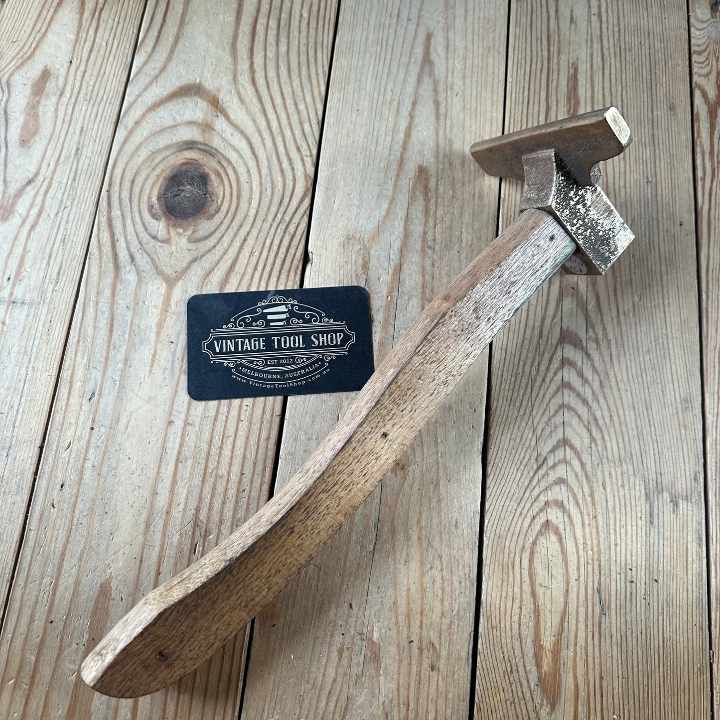 N1796 Vintage BRONZE VENEER HAMMER