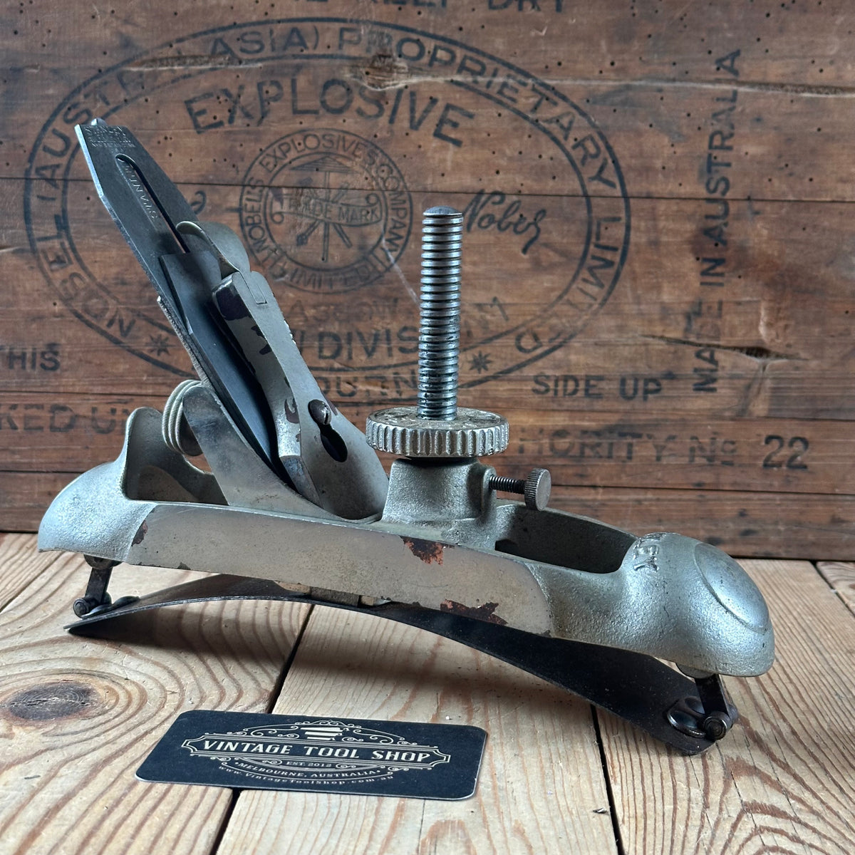 H2613 AWESOME ! Vintage STANLEY USA No:20 VICTOR Compass CIRCULAR Plane