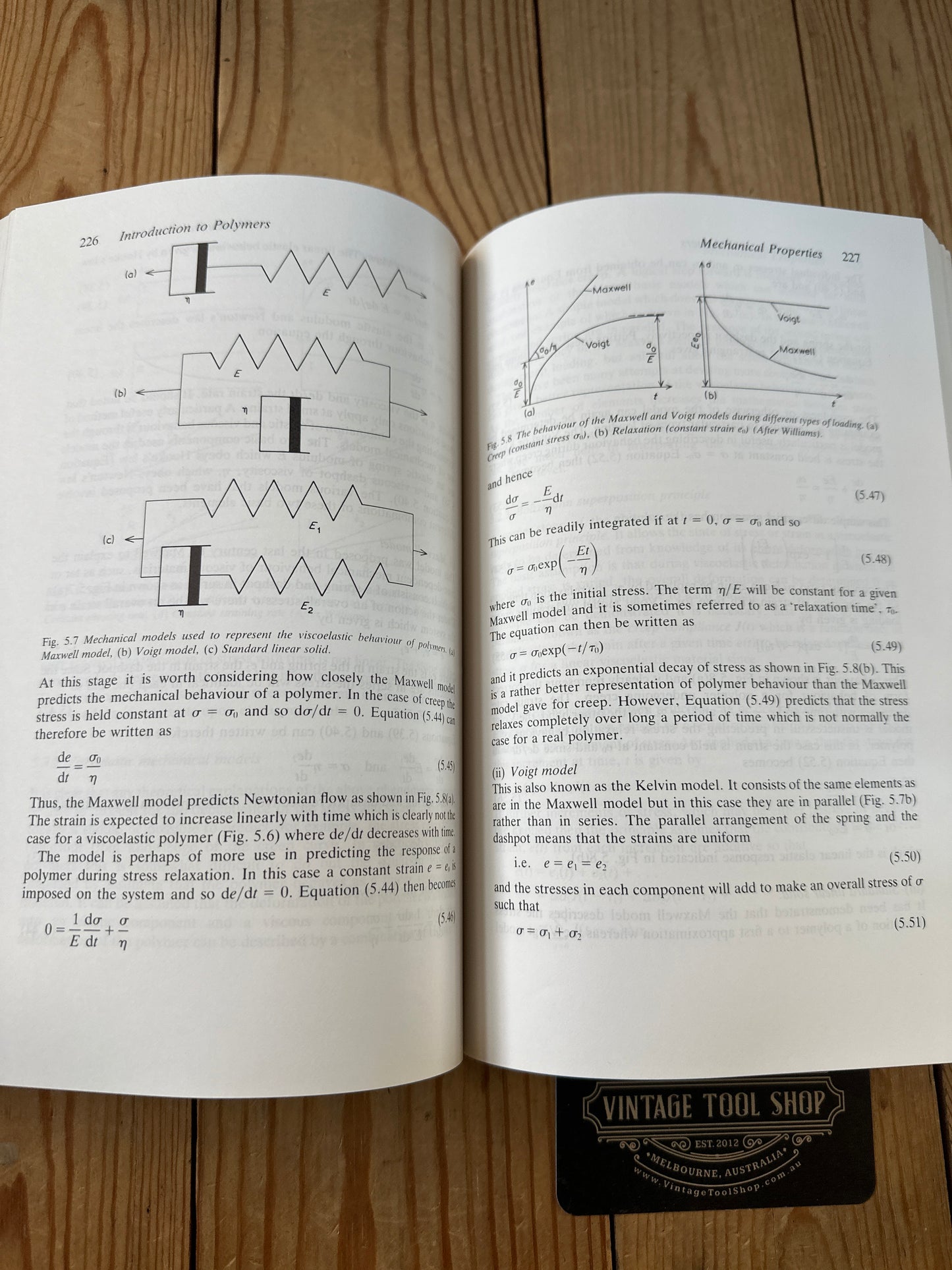XBN95 Vintage BOOK INTRODUCTION to POLYMERS by R.J.Young