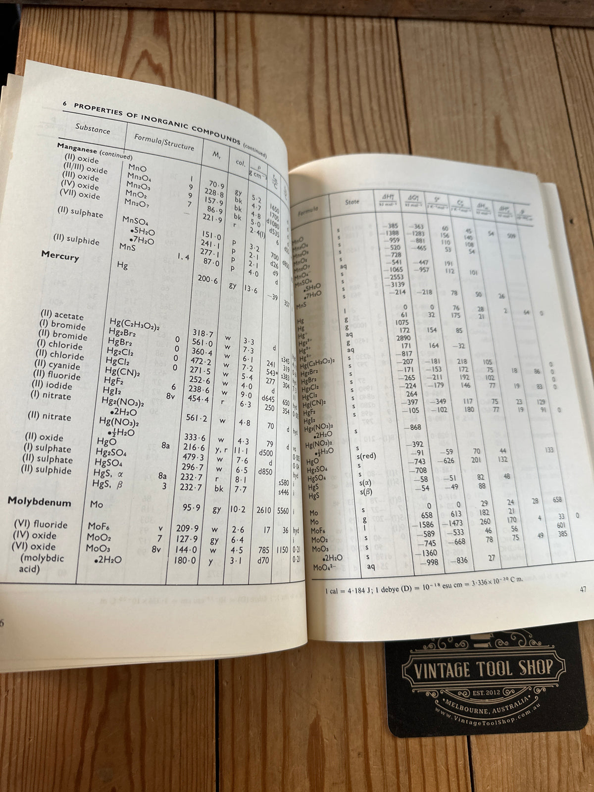 XBN37 Vintage 1978 SI Chemical Data BOOK by Aylward & Findlay