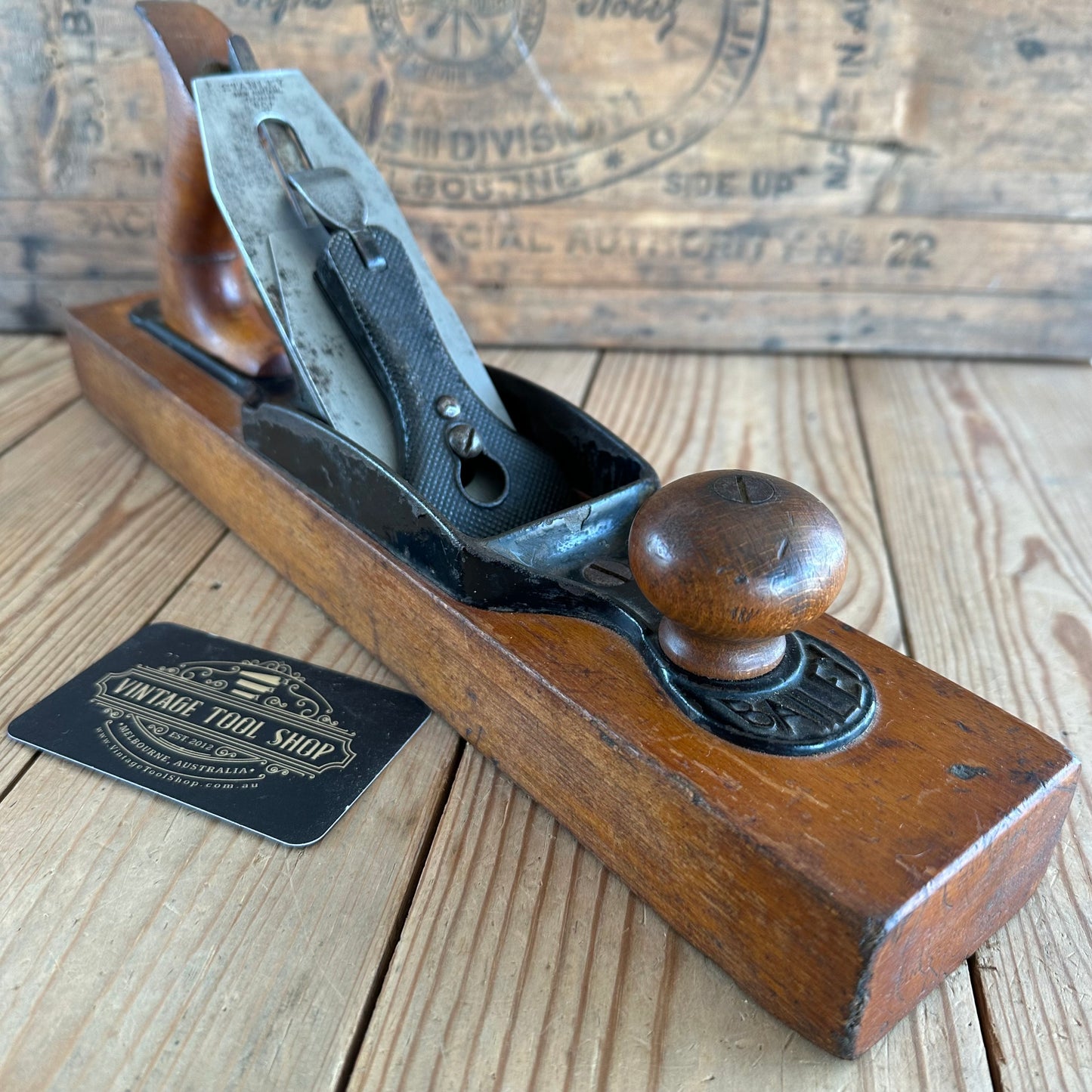 N1225 Antique STANLEY Rule & Level No.26 transitional plane