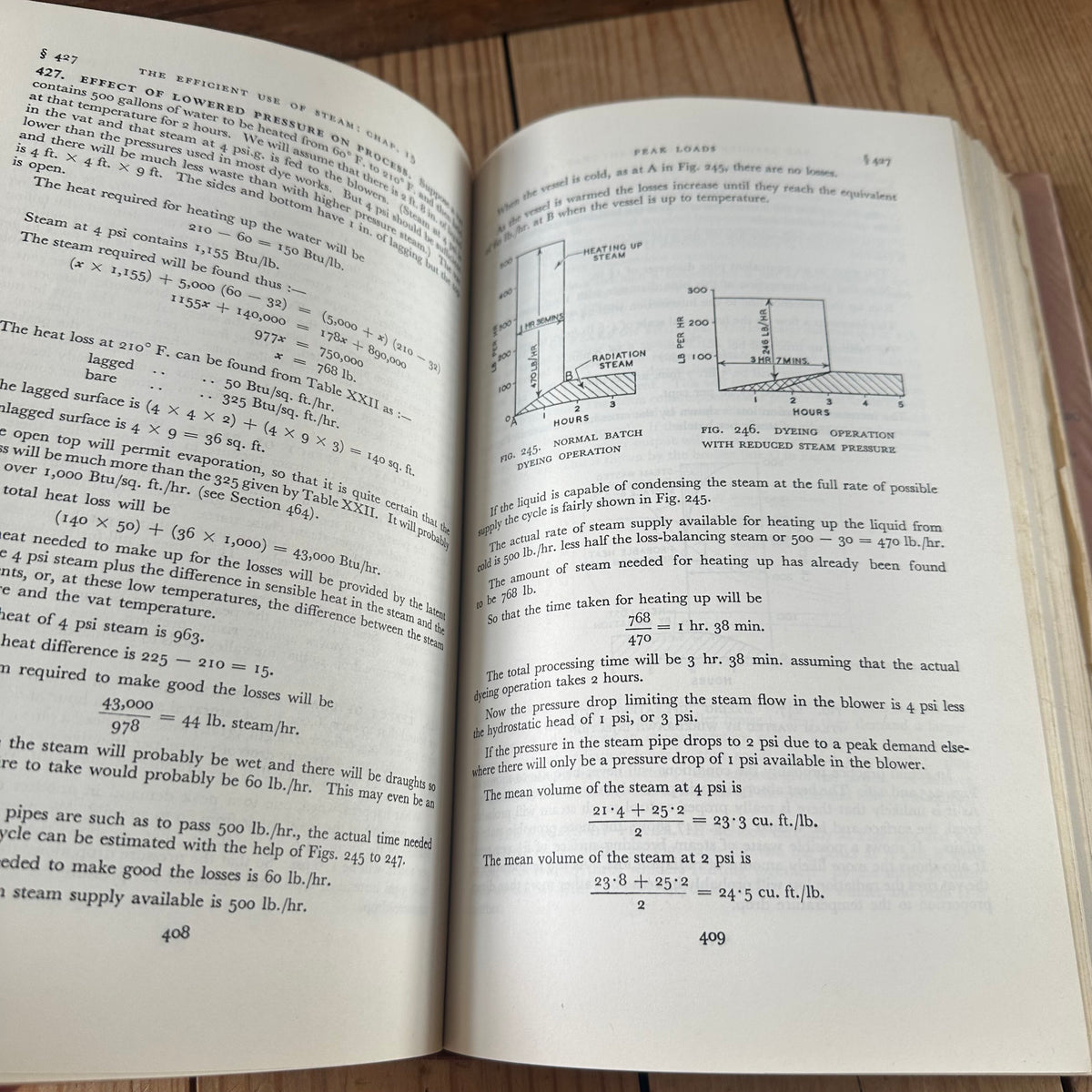 N2054 Vintage BOOK The EFFICIENT USE of STEAM by O.Lyle