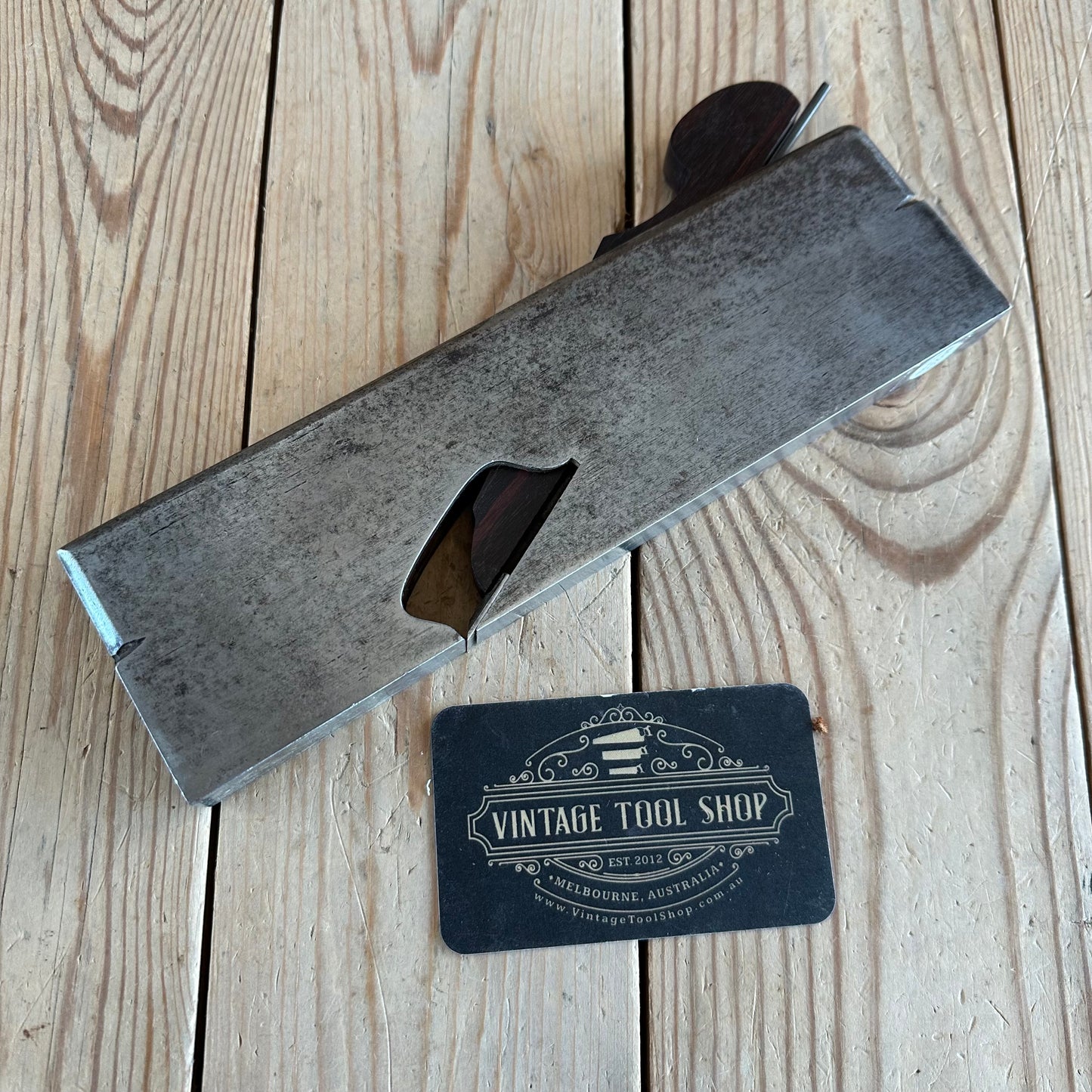 N1923 Antique SPIERS Scotland 3/4” 19mm wide Iron & MAHOGANY INFILL Shoulder PLANE