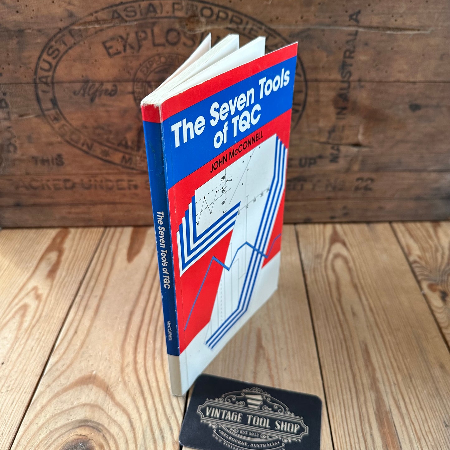 XBN145 Vintage 1986 BOOK The Seven Tools of TQC TOTAL QUALITY CONTROL 2nd Edition by J.McConnell