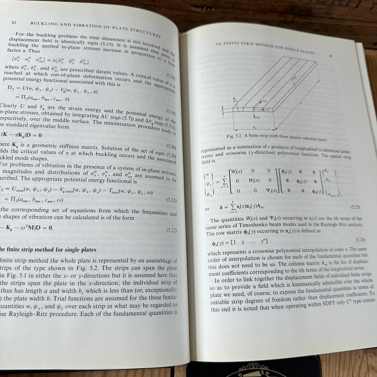 N2027 Vintage 1985 BOOK ASPECTS of the ANALYSIS of PLATE STRUCTURES edited by D.J.Dawe, R.W.Horsington, A.G.Kamtekar & G.H.Little